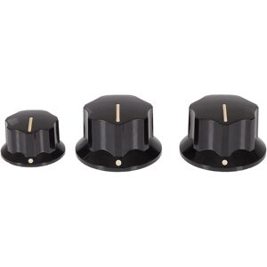 Fender Jazz Bass Knobs, Black Fender Jazz Bass Knobs, Black