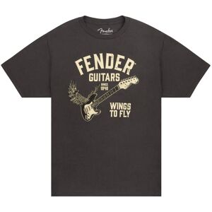 Fender Wings To Fly T-Shirt Vintage Black XL Fender Wings To Fly T-Shirt Vintage Black XL