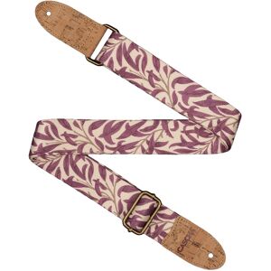 Cascha CUS-VC4 Ukulele Strap Vegan Cork Mauve Leaves Cascha CUS-VC4 Ukulele Strap Vegan Cork Mauve Leaves