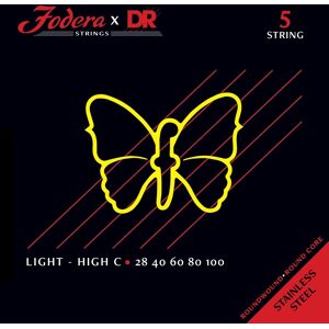 DR Strings Fodera Nickel 5 Light (High C) 28100 DR Strings Fodera Nickel 5 Light (High C) 28100