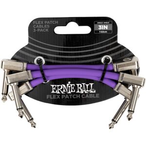 Ernie Ball Flex Patch Cable 3" Purple 3-Pack Ernie Ball Flex Patch Cable 3" Purple 3-Pack