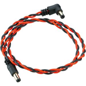 Ibanez Twisted DC Cable Black & Neon Red, Length: 24" Straight & Angle Ibanez Twisted DC Cable Black & Neon Red, Length: 24" Straight & Angle