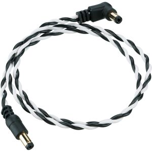 Ibanez Twisted DC Cable Black & White, Length: 24" Straight & Angled P Ibanez Twisted DC Cable Black & White, Length: 24" Straight & Angled P
