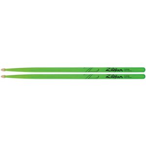 Zildjian 5A Acorn Wood Neon Green Zildjian 5A Acorn Wood Neon Green