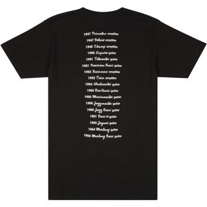 Fender Logo Date Back Tee Black XXL Fender Logo Date Back Tee Black XXL