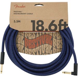 Fender Festival Instrument Cable 18.6' Cotton Blue Dream