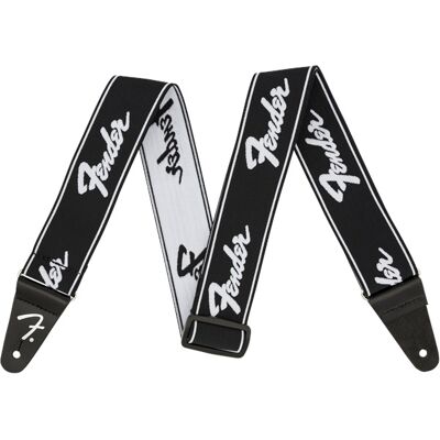 Fender WeighLess Strap Black/White Fender WeighLess Strap Black/White
