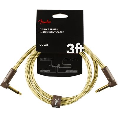 Fender Deluxe Series 3' Instrument Cable Tweed Fender Deluxe Series 3' Instrument Cable Tweed