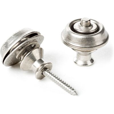Dunlop Straplok Vintage Nickel Dual Design Dunlop Straplok Vintage Nickel Dual Design