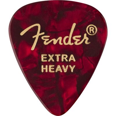 Fender 351 Shape Picks Extra Heavy Red Moto Fender 351 Shape Picks Extra Heavy Red Moto