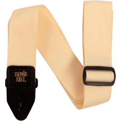 Ernie Ball Polypro Strap Cream & Black Ernie Ball Polypro Strap Cream & Black
