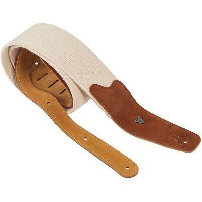 Perri's Leathers 7678 2.5” Doubled Cotton Webbing with Suede Ends Brow Perri's Leathers 7678 2.5” Doubled Cotton Webbing with Suede Ends Brow