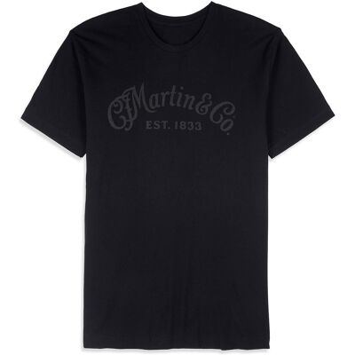 Martin Men's Tee Tone on Tone Black M Martin Men's Tee Tone on Tone Black M