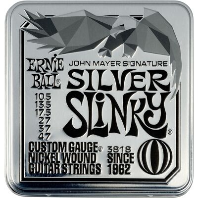 Ernie Ball John Mayer Silver Slinky 3-pack Tin Ernie Ball John Mayer Silver Slinky 3-pack Tin