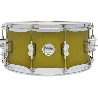 PDP 14" x 6,5" Concept Maple Satin Olive CR HW 6.5x14 PDP 14" x 6,5" Concept Maple Satin Olive CR HW 6.5x14