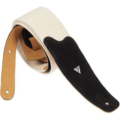 Perri's Leathers 7679 2.5” Doubled Cotton Webbing with Suede Ends Blac Perri's Leathers 7679 2.5” Doubled Cotton Webbing with Suede Ends Blac