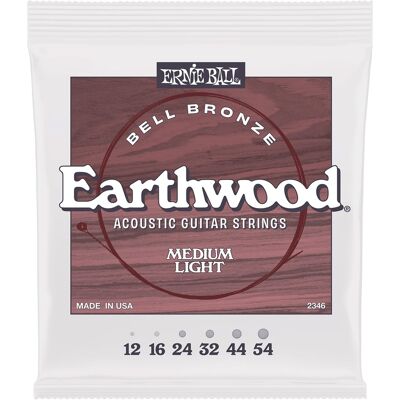 Ernie Ball Medium Light Earthwood Bell Bronze Acoustic 12-54 Ernie Ball Medium Light Earthwood Bell Bronze Acoustic 12-54