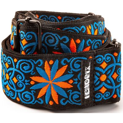 Dunlop Jimi Hendrix Blacklight Fillmore Blue Strap Dunlop Jimi Hendrix Blacklight Fillmore Blue Strap