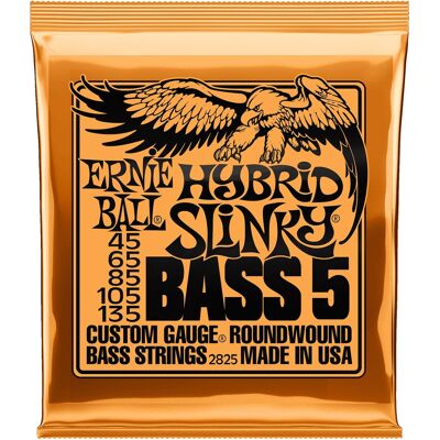 Ernie Ball 2825 Hybrid Slinky Nickel Wound 5-String Bass Ernie Ball 2825 Hybrid Slinky Nickel Wound 5-String Bass