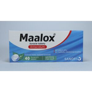 sanofi-aventis Slovakia Maalox žuvacie tablety mäta 40 tbl