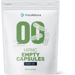 FutuNatura Prázdne kapsuly 00 - vegánske, 1000 kapsúl FutuNatura Prázdne kapsuly 00 - vegánske, 1000 kapsúl