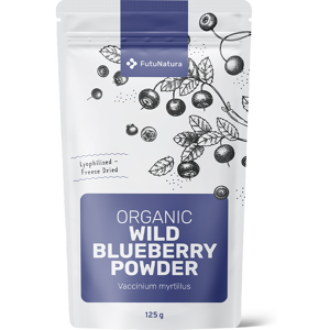 FutuNatura BIO Divé čučoriedky vo forme prášku, 125 g FutuNatura BIO Divé čučoriedky vo forme prášku, 125 g