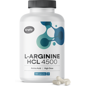 Erefit® L-arginín HCL 4500 mg, 365 kapsúl Erefit® L-arginín HCL 4500 mg, 365 kapsúl