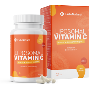 FutuNatura Lipozomálny vitamín C 1200 mg, 180 kapsúl FutuNatura Lipozomálny vitamín C 1200 mg, 180 kapsúl