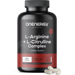 OnEnergy L-arginín + L-citrulín komplex 3000 mg, 250 kapsúl OnEnergy L-arginín + L-citrulín komplex 3000 mg, 250 kapsúl