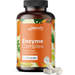 Purely Nutrition Komplex enzýmov - zmes bromelaínu a papaínu, 120 kapsúl Purely Nutrition Komplex enzýmov - zmes bromelaínu a papaínu, 120 kapsúl