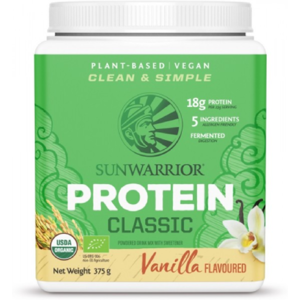 Sunwarrior BIO Vegánske proteíny so sladidlom - vanilka, 375 g Sunwarrior BIO Vegánske proteíny so sladidlom - vanilka, 375 g