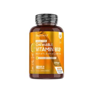 WeightWorld Vitamín B12 1000 µg, 400 žuvacích tabliet