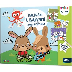 Maľovanie s farbami: Lesné zvieratká - Kvído ALBI Maľovanie s farbami: Lesné zvieratká - Kvído ALBI