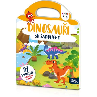3D samolepky: Dinosaury - Kvído CZ ALBI 3D samolepky: Dinosaury - Kvído CZ ALBI