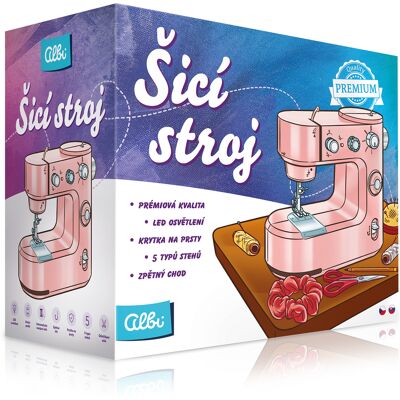Ružový šijací stroj ALBI Ružový šijací stroj ALBI