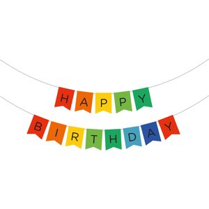 Banner Happy birthday farebný 1,5 cm Banner Happy birthday farebný 1,5 cm