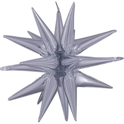 Fóliový balónik 3D hviezda - strieborná 76x88 cm ALBI Fóliový balónik 3D hviezda - strieborná 76x88 cm ALBI