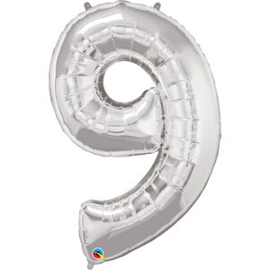 Fóliový balónik 92 cm strieborný číslo 9 ALBI Fóliový balónik 92 cm strieborný číslo 9 ALBI