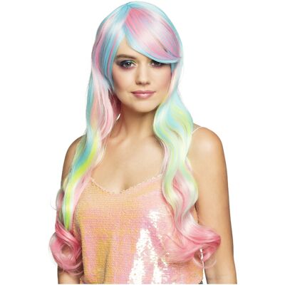 Dámska parochňa dlhá pastel dúhová morská panna ALBI Dámska parochňa dlhá pastel dúhová morská panna ALBI