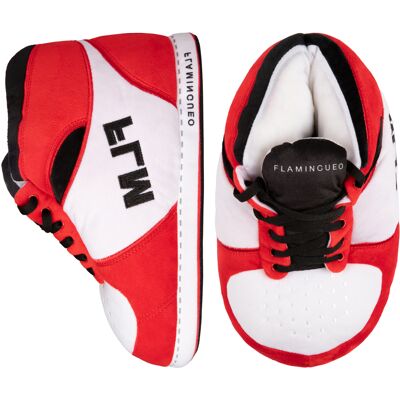 Červenobiele sneakers papuče ALBI Červenobiele sneakers papuče ALBI