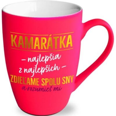 Zamatový hrnček Kamarátka najlepšia z najlepších ALBI Zamatový hrnček Kamarátka najlepšia z najlepších ALBI