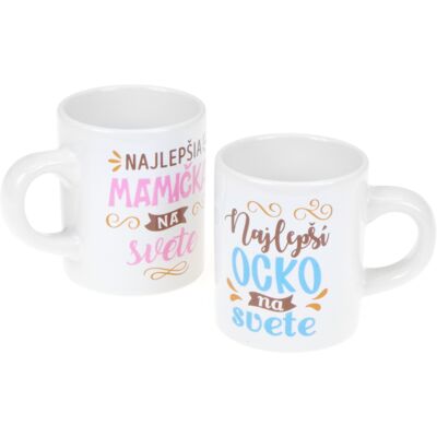 Dvojica espresso hrnčekov - Mamička a ocko ALBI Dvojica espresso hrnčekov - Mamička a ocko ALBI