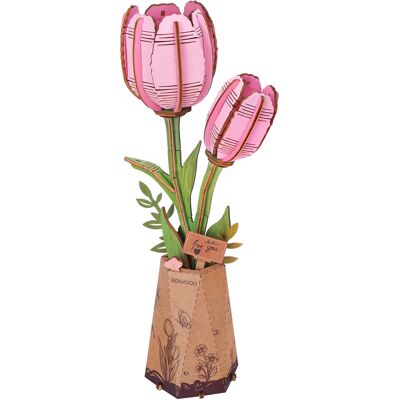 Drevený kvet - Tulipán Robotime Drevený kvet - Tulipán Robotime