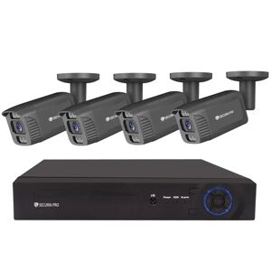 Securia Pro IP kamerový systém NVR4CHV4S-B smart, čierny Nahrávanie: 3TB disk