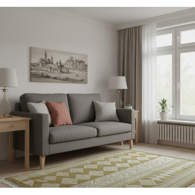 LAKŠMI indickynabytok.sk Koberec LEURA 160 x 230 cm z pravej bavlny LAKŠMI indickynabytok.sk Koberec LEURA 160 x 230 cm z pravej bavlny