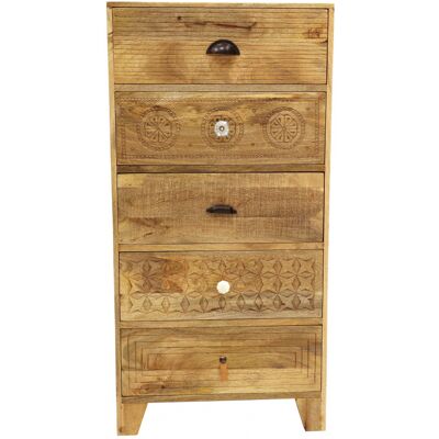 LAKŠMI indickynabytok.sk Komoda Manu 60x120x45 indický masív mango LAKŠMI indickynabytok.sk Komoda Manu 60x120x45 indický masív mango