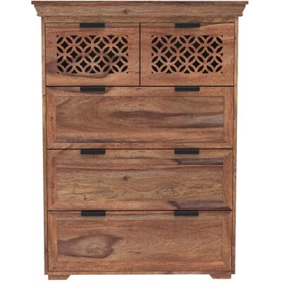 LAKŠMI indickynabytok.sk Komoda Mira 90x120x45 indický masív palisander LAKŠMI indickynabytok.sk Komoda Mira 90x120x45 indický masív palisander