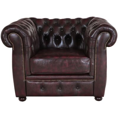LAKŠMI indickynabytok.sk Pohovka jednomiestna Chesterfield Liverpool z pravej hovädzej kože New Red LAKŠMI indickynabytok.sk Pohovka jednomiestna Chesterfield Liverpool z pravej hovädzej kože New Red