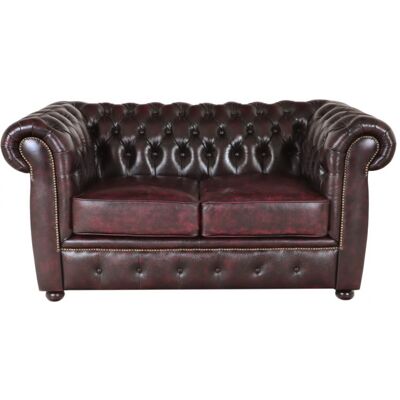 LAKŠMI indickynabytok.sk Pohovka dvojmiestna Chesterfield Liverpool z pravej hovädzej kože New Red LAKŠMI indickynabytok.sk Pohovka dvojmiestna Chesterfield Liverpool z pravej hovädzej kože New Red