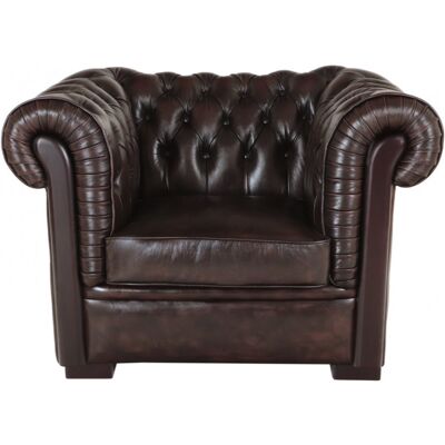 LAKŠMI indickynabytok.sk Pohovka jednomiestna Chesterfield Tiffy z pravej hovädzej kože Brown LAKŠMI indickynabytok.sk Pohovka jednomiestna Chesterfield Tiffy z pravej hovädzej kože Brown